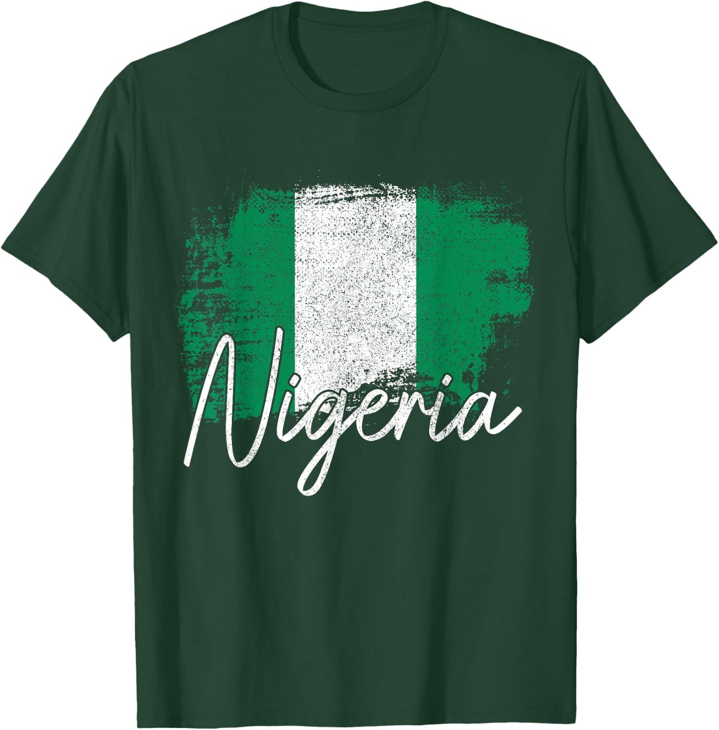 Nigeria Flag Nigerian Pride Roots T-Shirt - T-Shirt | Forest