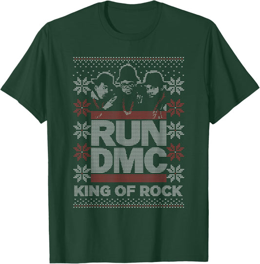 Run DMC Holiday King Of Rock T-Shirt - T-Shirt | Forest