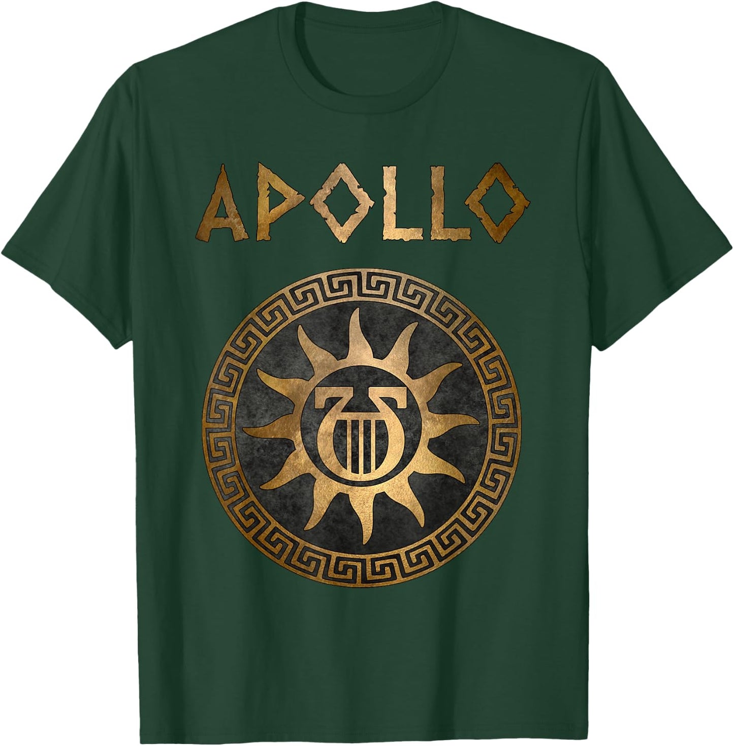 Apollo Greek God Ancient Lyre T-Shirt - T-Shirt | Forest