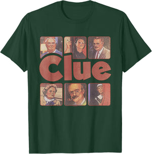 Clue Characters from 1986 T-Shirt - T-Shirt | Forest