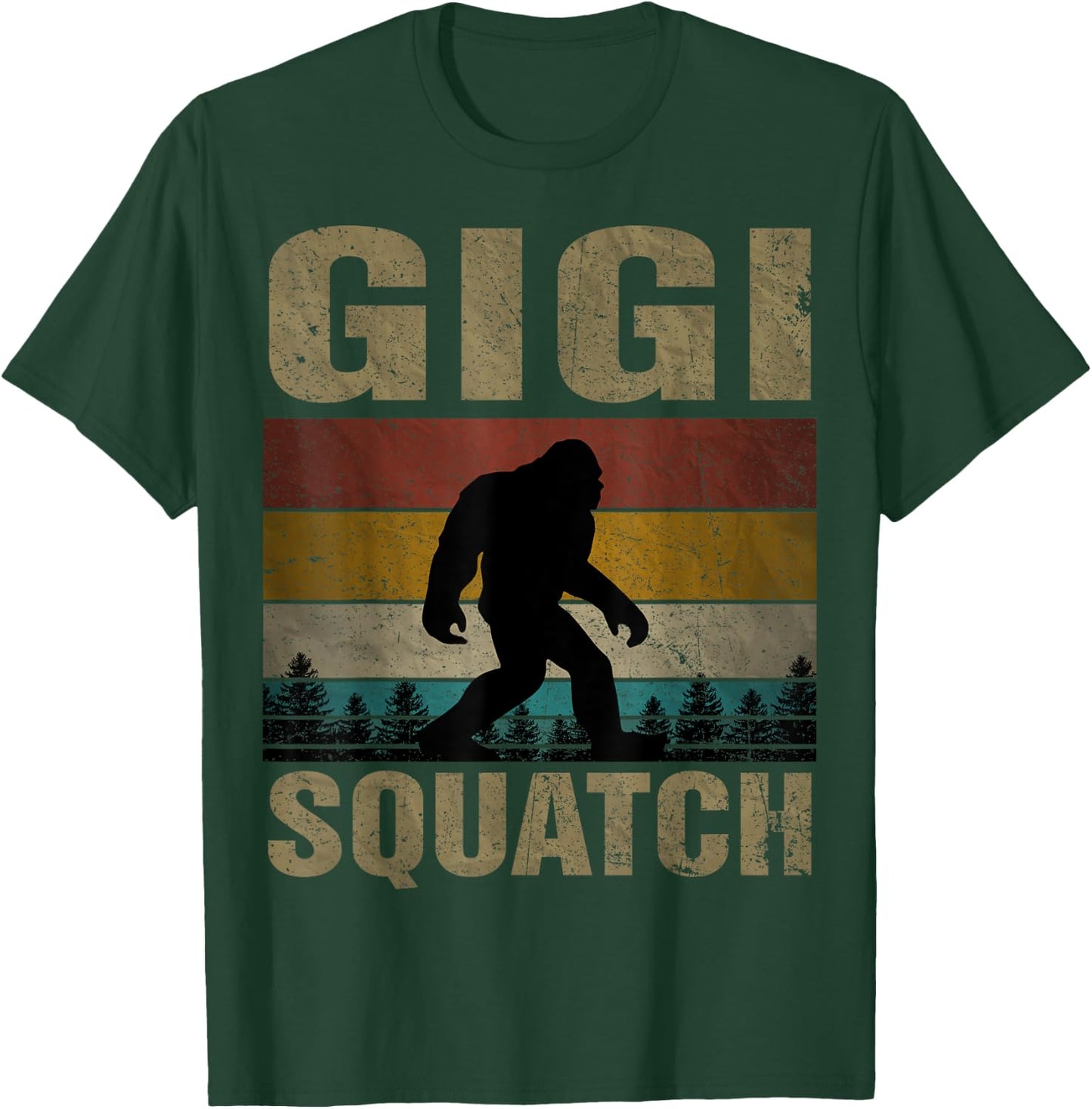 Gigi Squatch Bigfoot Gigi Sasquatch Yeti Family Matching T-Shirt - T-Shirt | Forest
