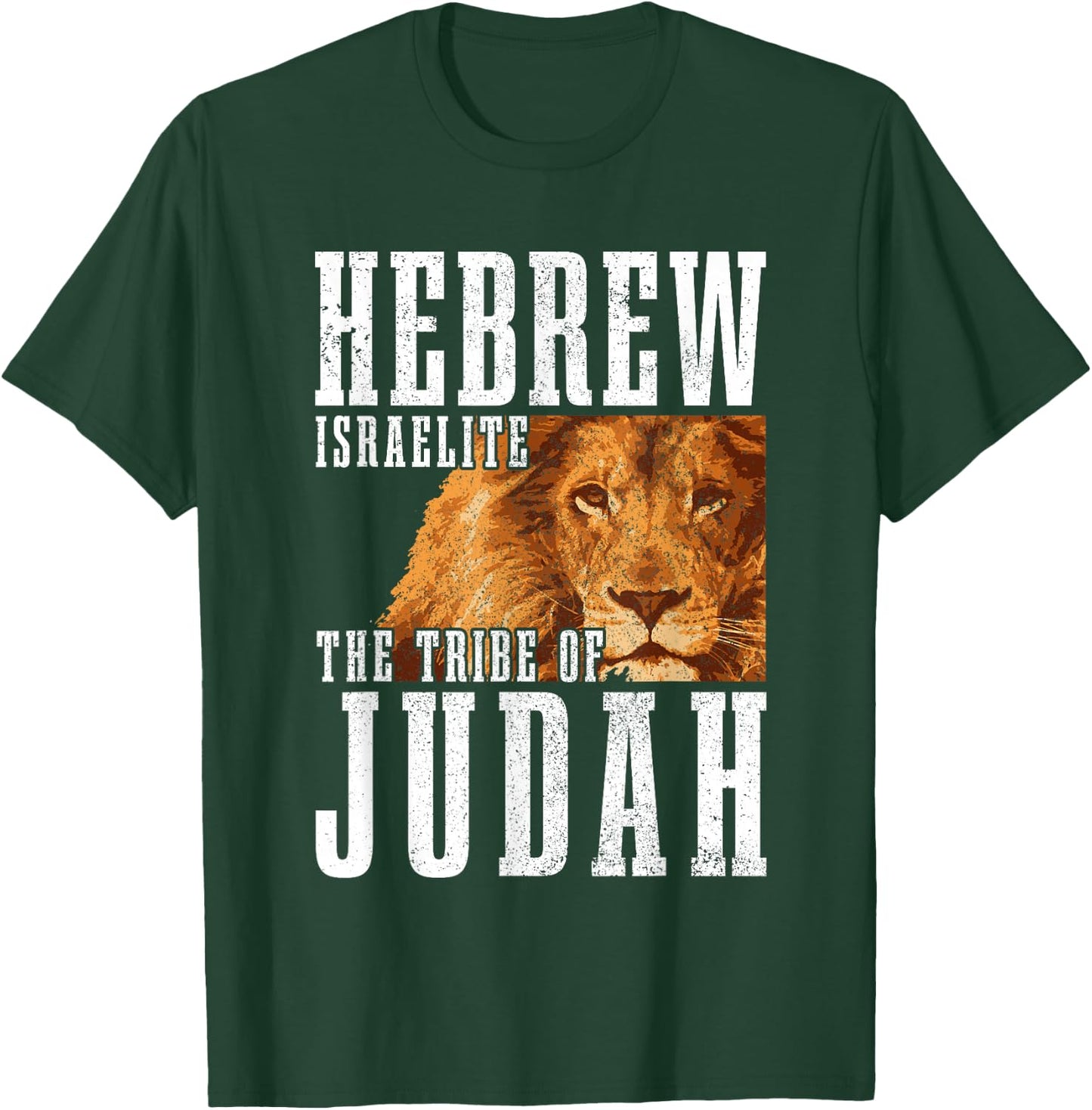 Hebrew Israelite Tribe Of Judah Lion Jew Jewish Israel T-Shirt - T-Shirt | Forest