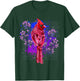 Red Cardinal Floral Bird Watching Flowers Vintage Bird T-Shirt - T-Shirt | Forest