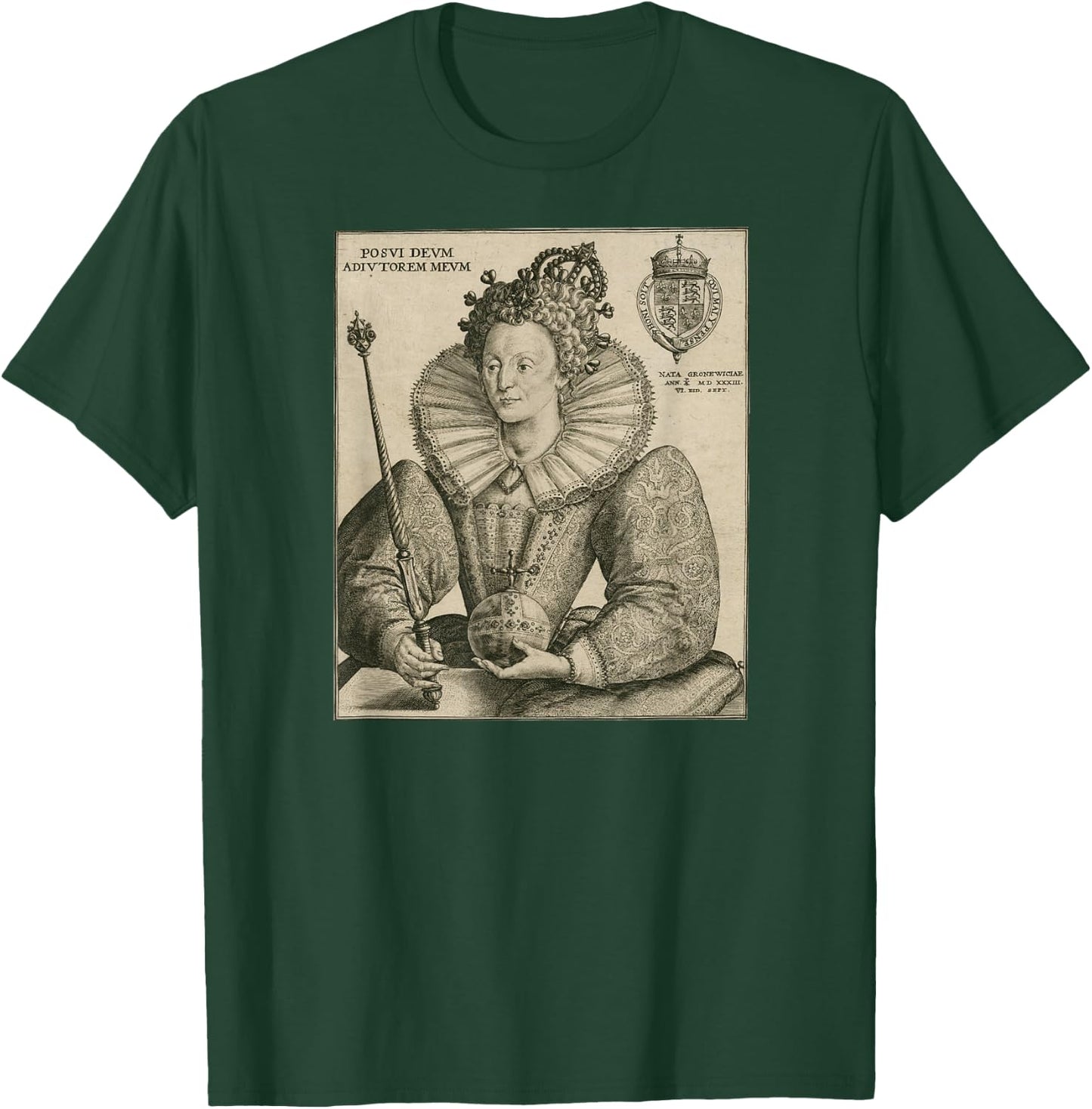 Vintage Elizabeth I Shirt Vintage Royal British Family T-Shirt - T-Shirt | Forest