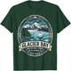 Glacier Bay National Park Alaska Vintage Whale & Mountains T-Shirt - T-Shirt | Forest