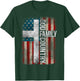 God Family Country - Patriotic Christian Cross USA Women Men T-Shirt - T-Shirt | Forest