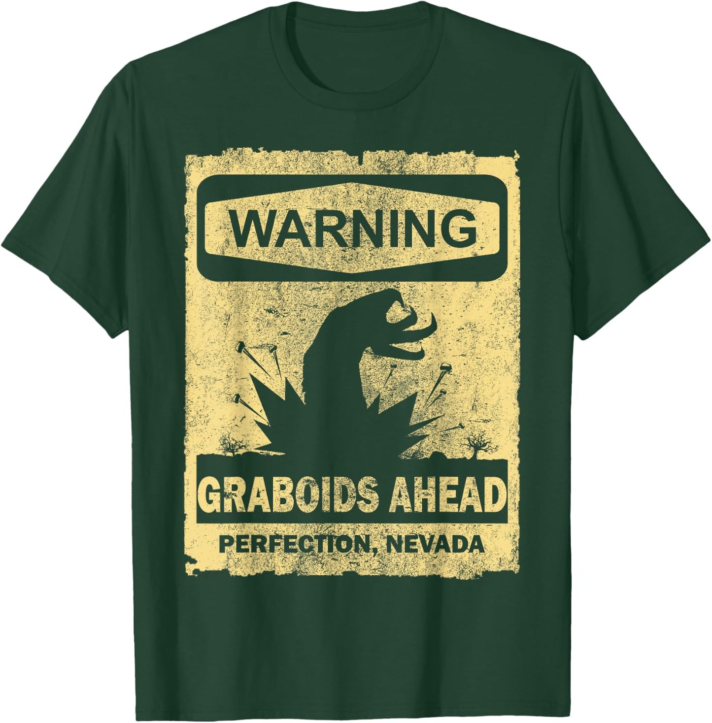 Warning Graboids Ahead T-Shirt - T-Shirt | Forest