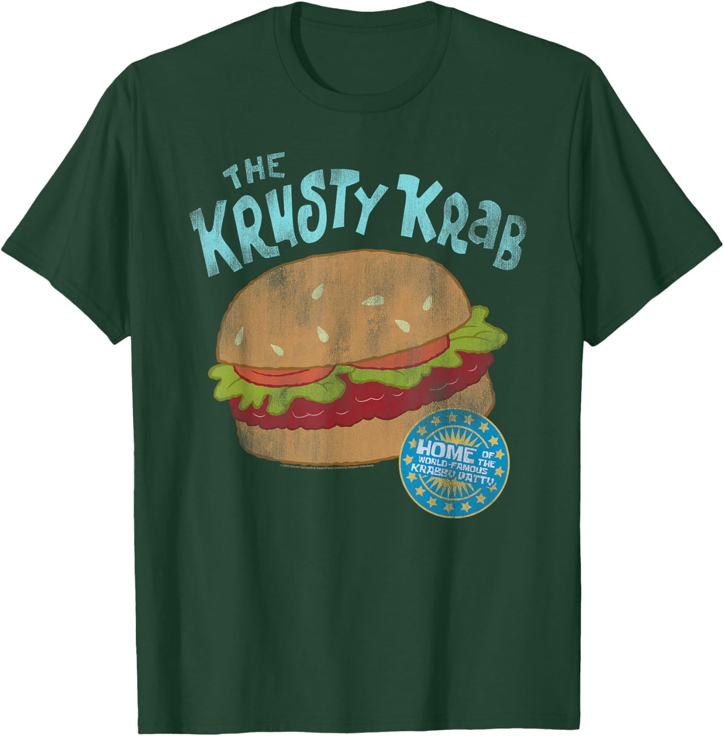 SpongeBob SquarePants Home Of The Krabby Patty T-Shirt - T-Shirt | Forest