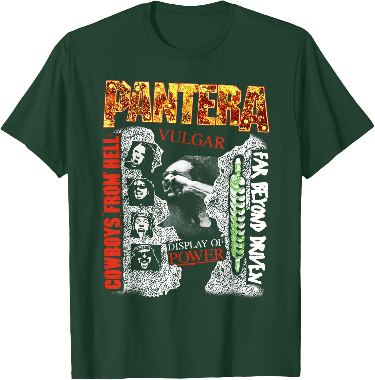 Pantera Official Album Covers Small T-Shirt - T-Shirt | Forest
