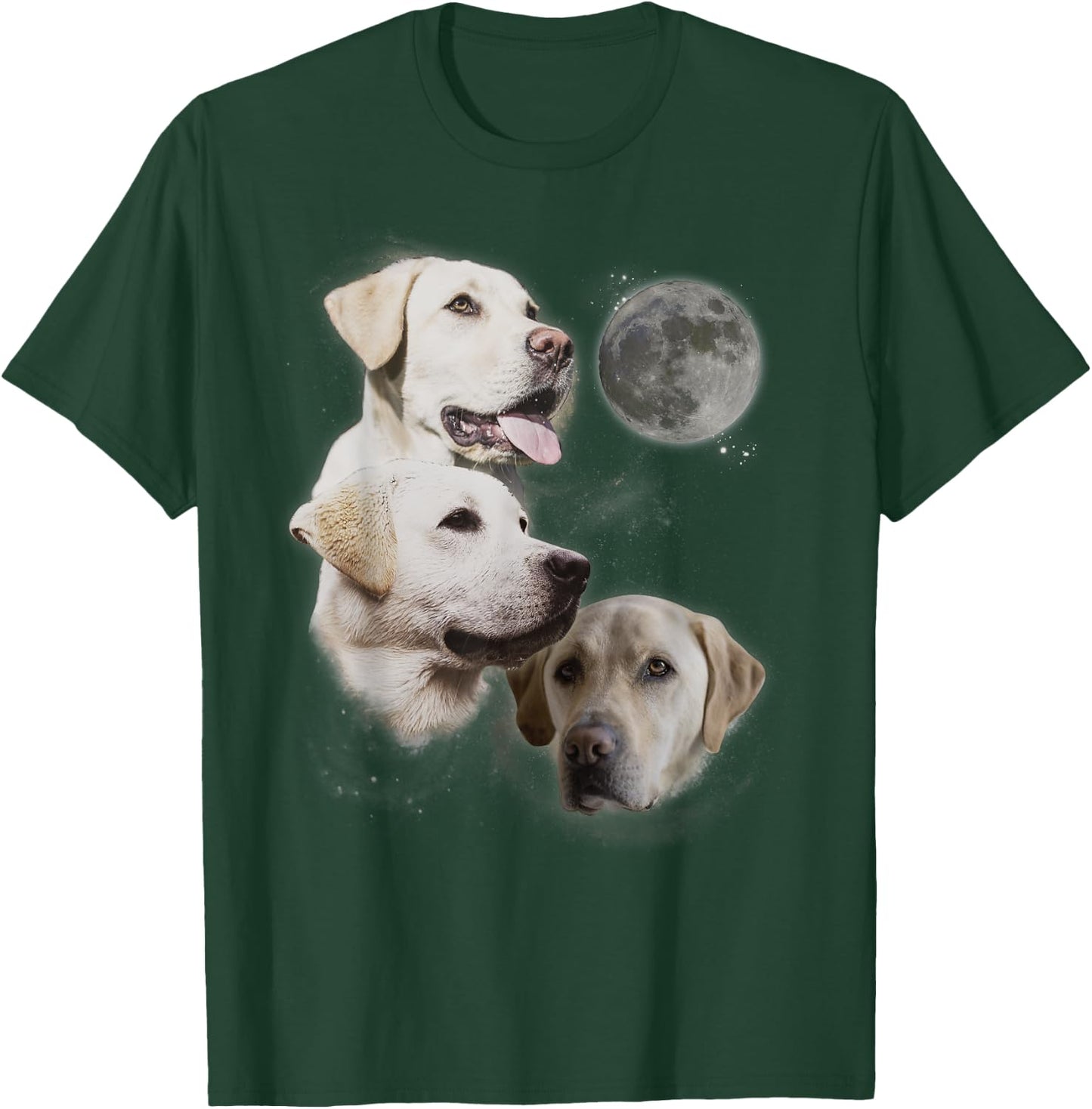 Howling at the Moon Shirt - Funny Yellow Labrador Retriever T-Shirt - T-Shirt | Forest