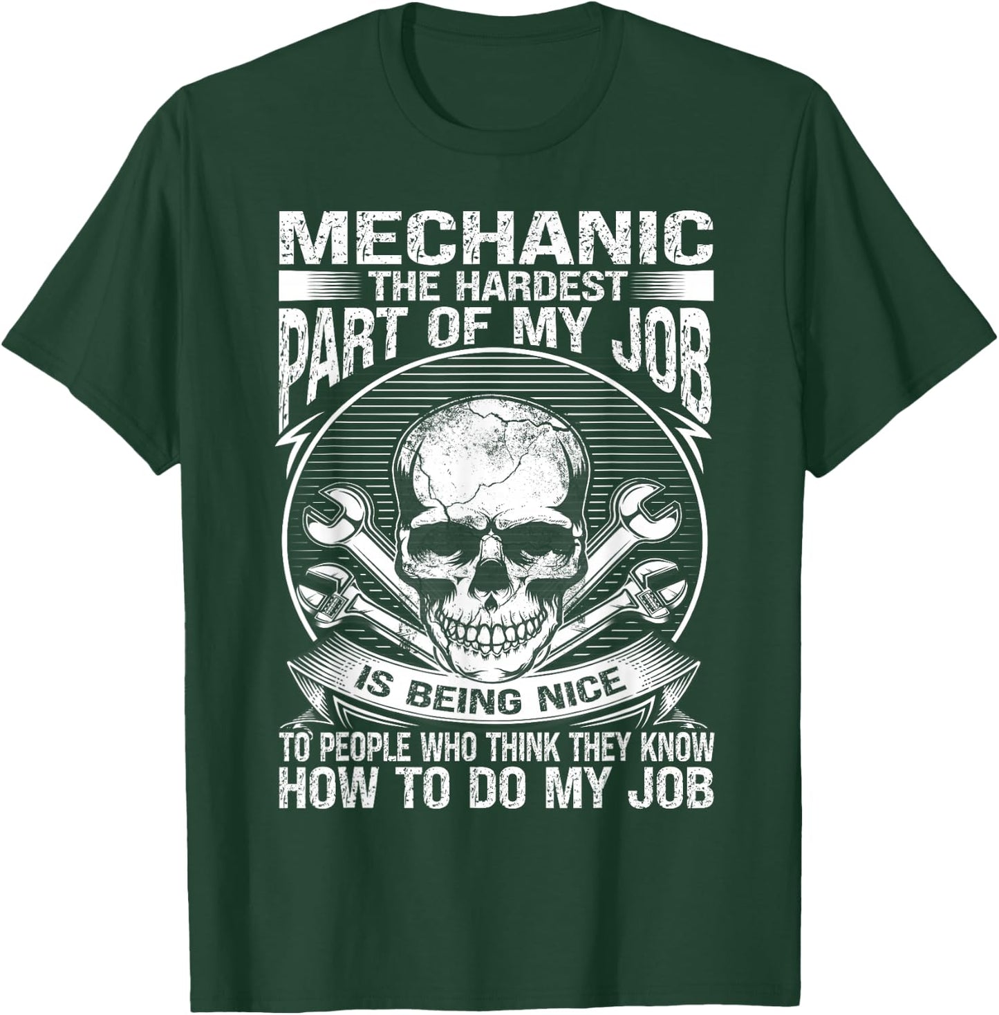 Mechanic Car Guy Auto Mechanic T-Shirt - T-Shirt | Forest