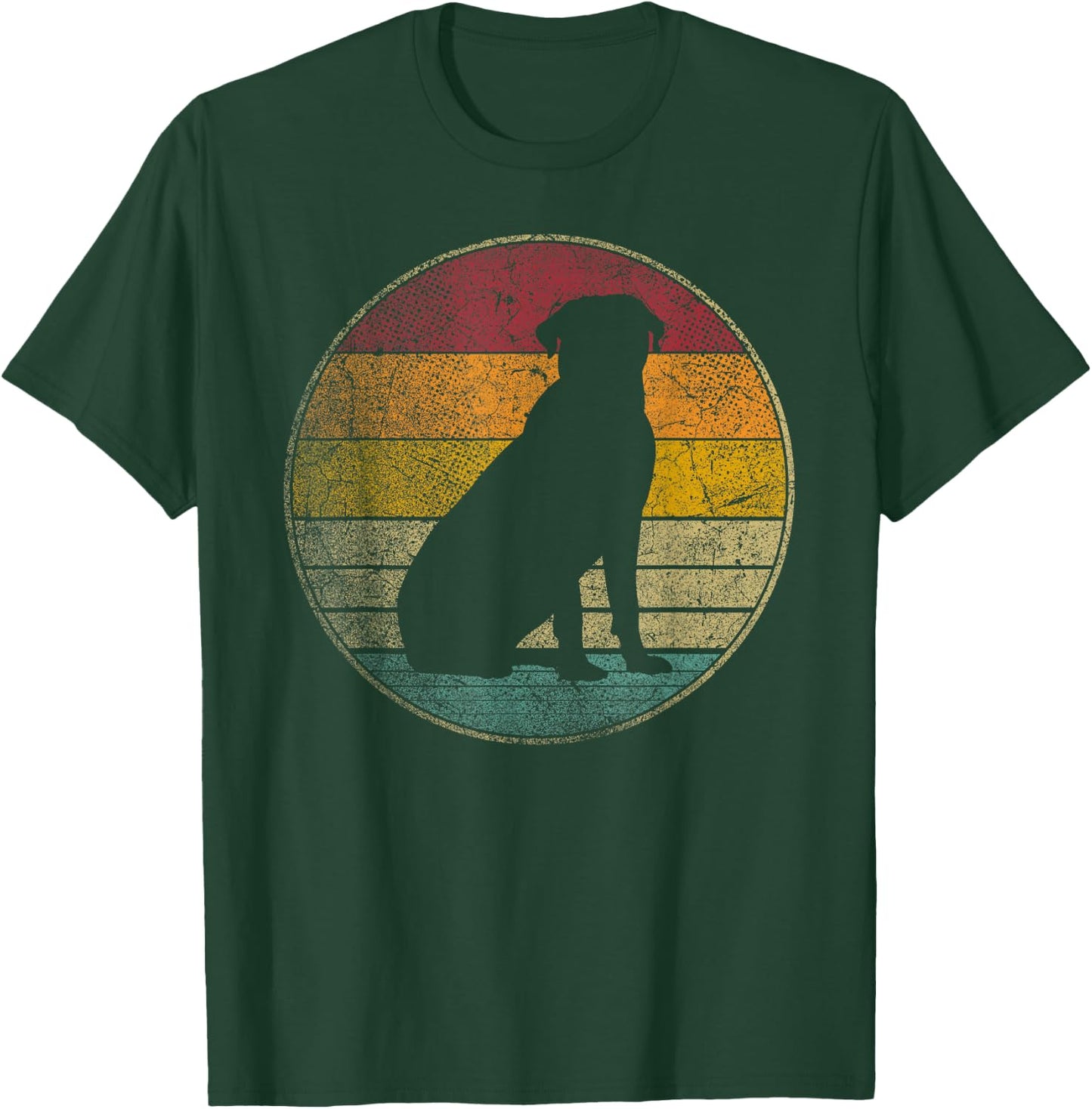 Rottweiler Dog Gift Shirt Retro Style Vintage 70s 80s 90s T-Shirt - T-Shirt | Forest
