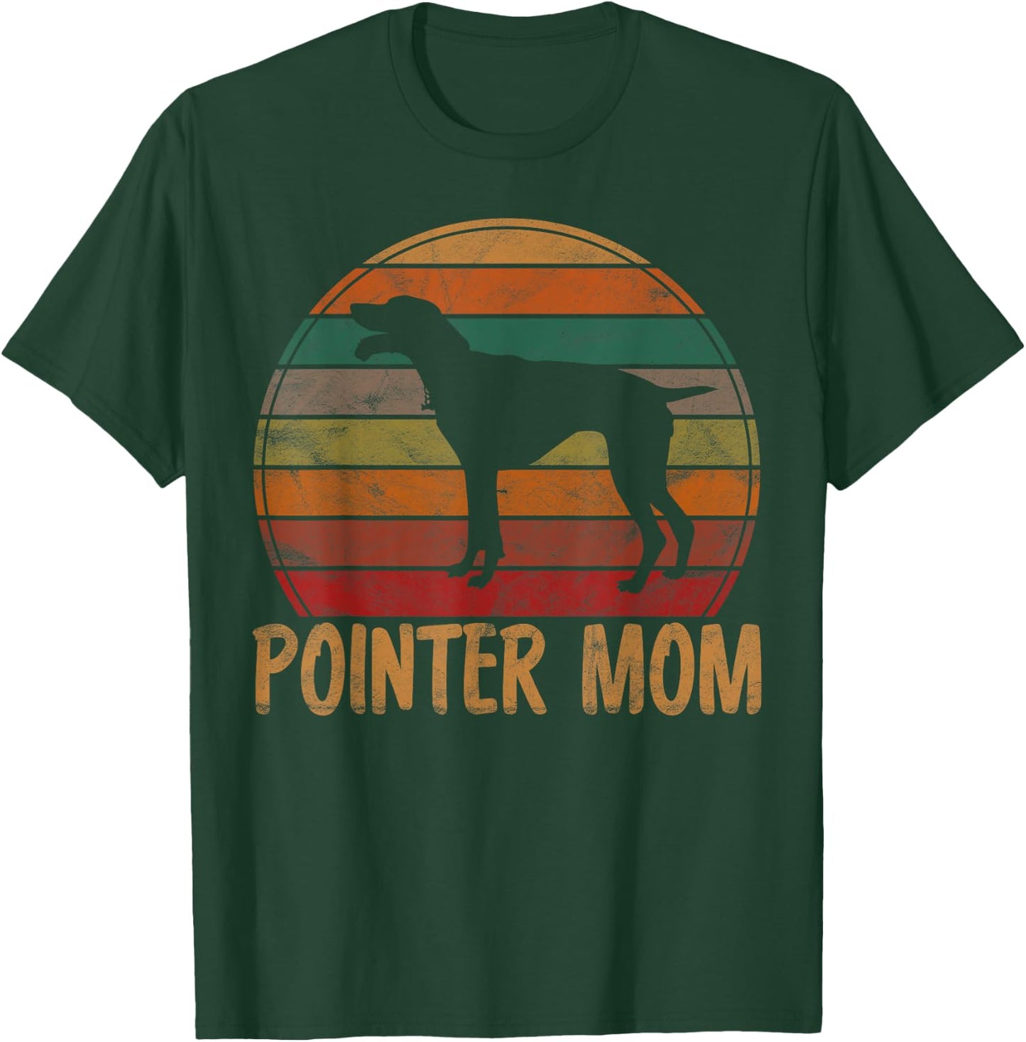 Retro Pointer Mom Gift Rott Dog Mother Pet Pointer Mama T-Shirt - T-Shirt | Forest