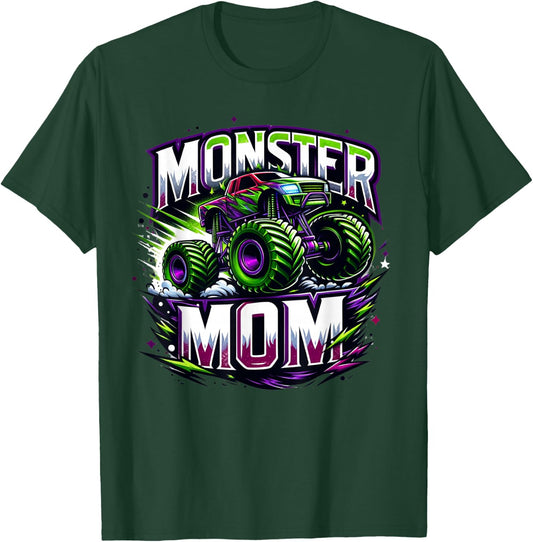 Monster Truck Race Racer Driver Mom Mother's Day T-Shirt - T-Shirt | Forest