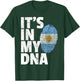 IT'S IN MY DNA Argentina Flag Men Women Pride Roots Gift T-Shirt - T-Shirt | Forest