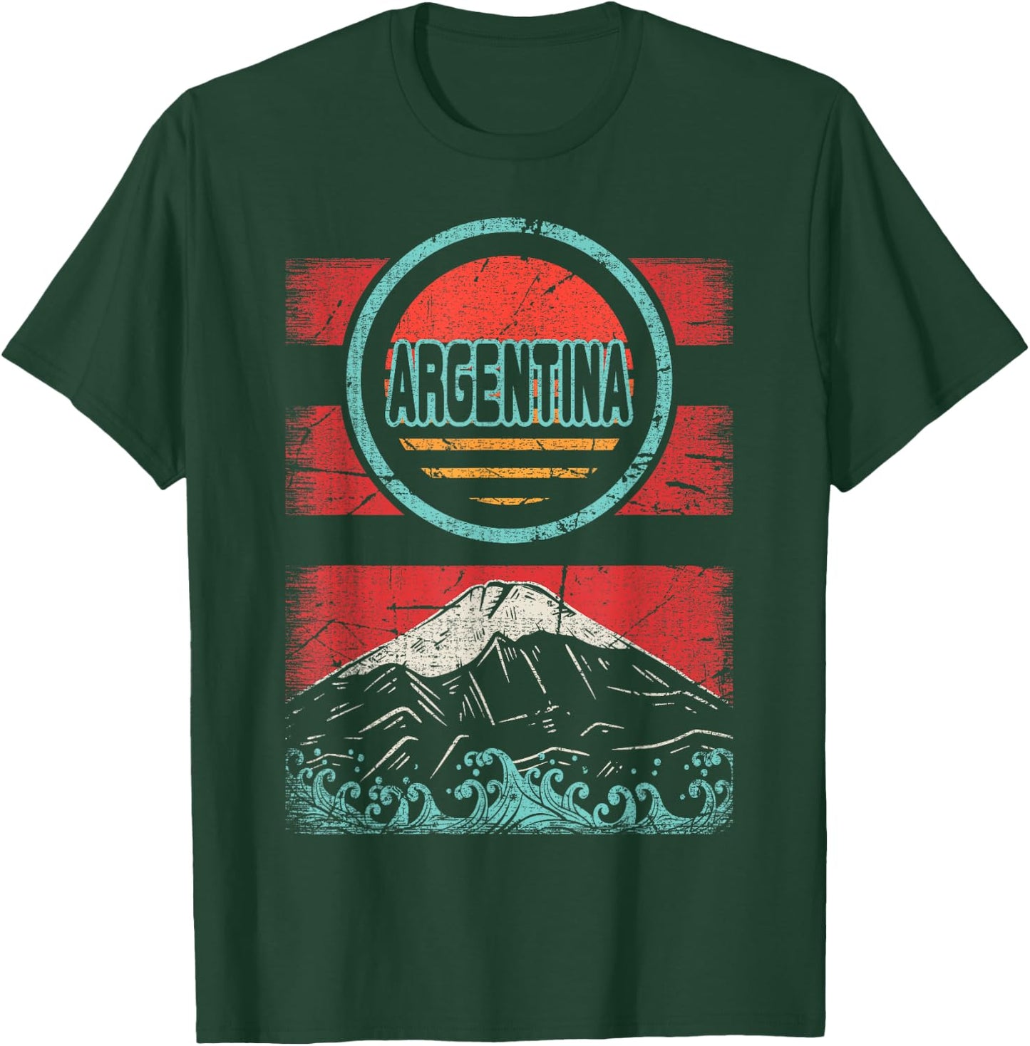 Argentina Retro Vintage 80s Style T-Shirt - T-Shirt | Forest