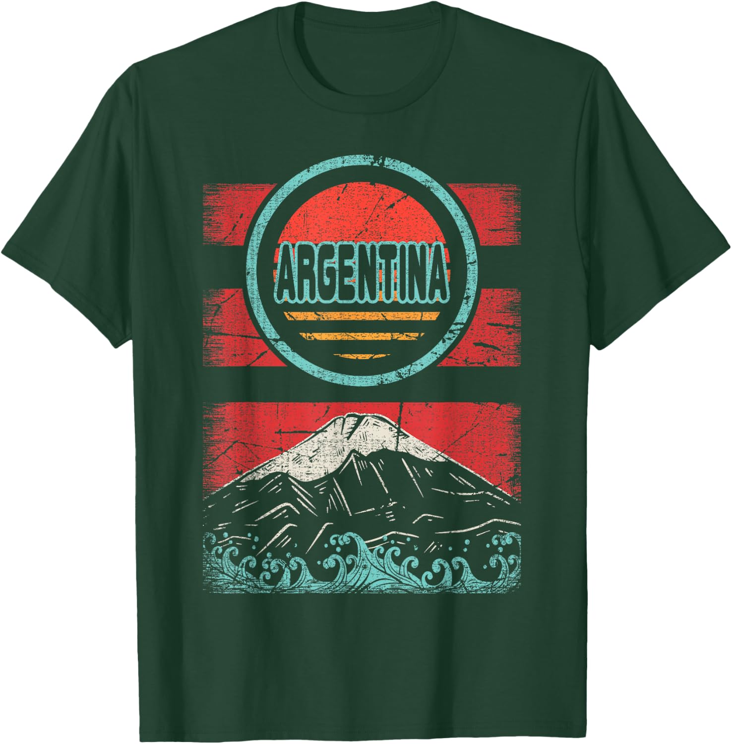 Argentina Retro Vintage 80s Style T-Shirt - T-Shirt | Forest