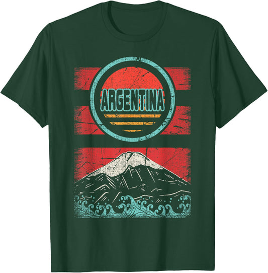 Argentina Retro Vintage 80s Style T-Shirt - T-Shirt | Forest