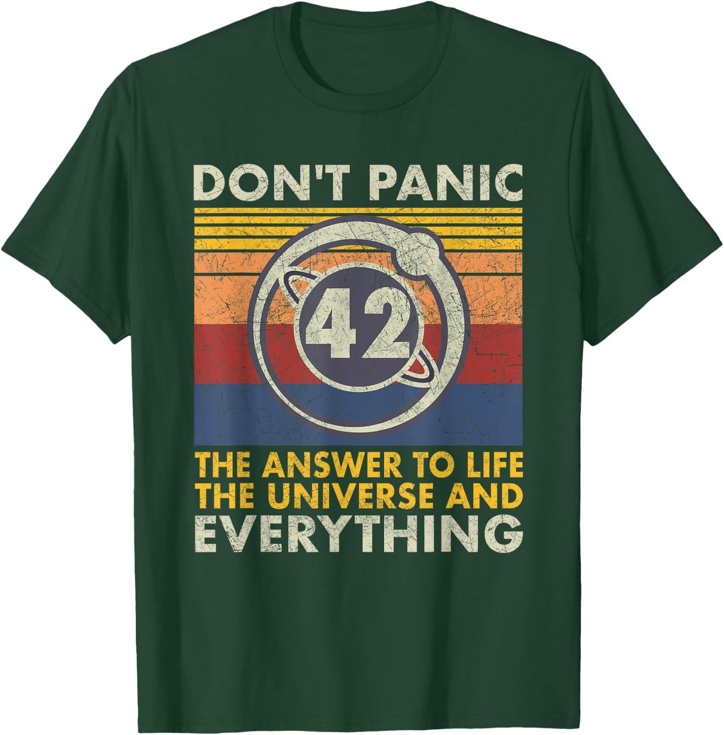 42 Answer to all Questions - Life Universe Everything T-Shirt - T-Shirt | Forest