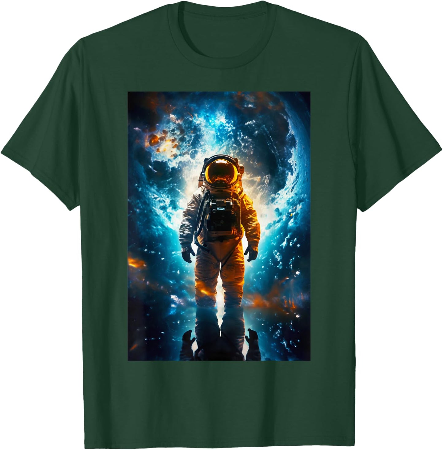 Interstellar Traveler Astronaut Earth Space Art for T-Shirt - T-Shirt | Forest