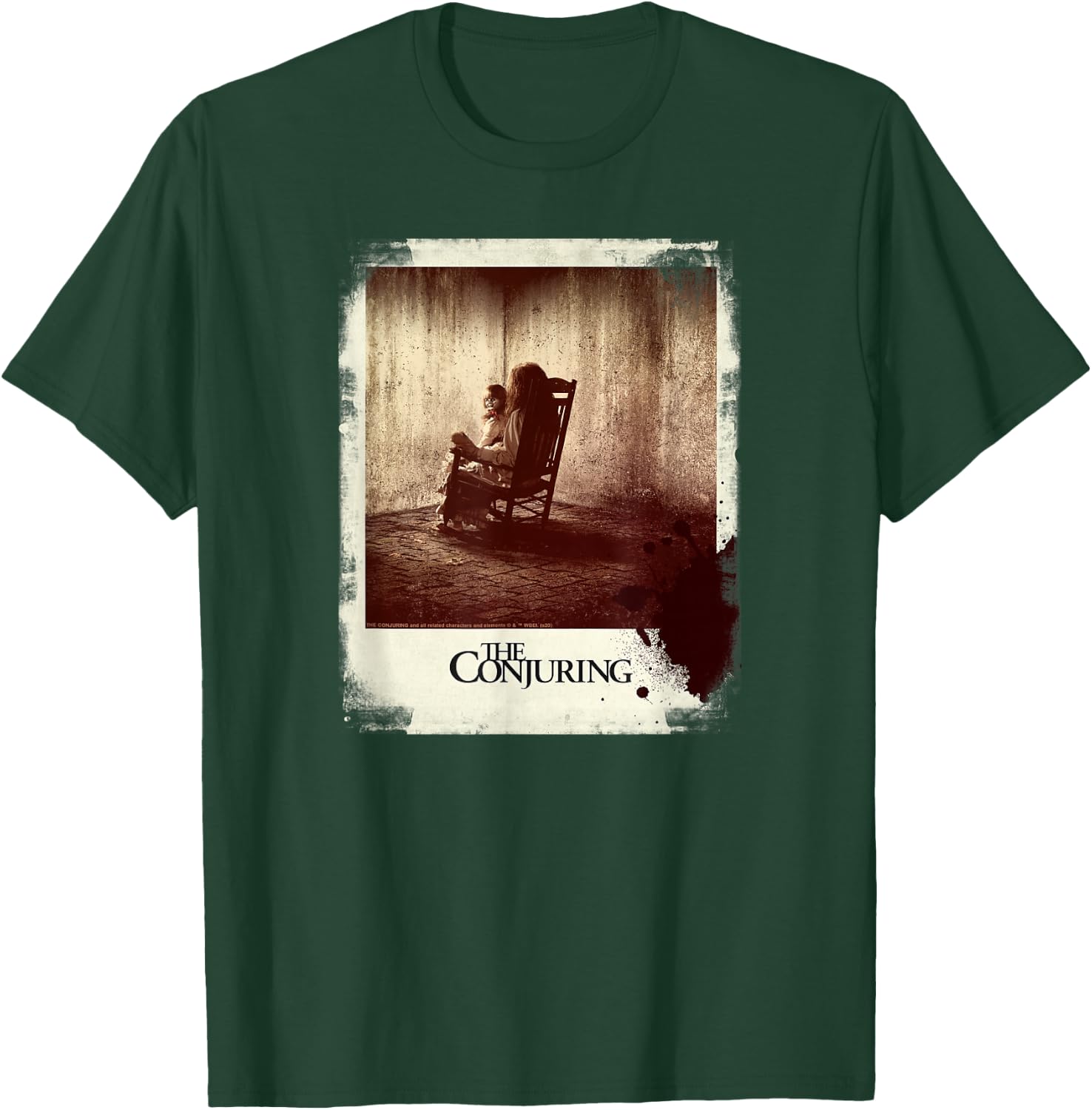The Conjuring Grunge Annabelle Polaroid Horror Poster T-Shirt - T-Shirt | Forest