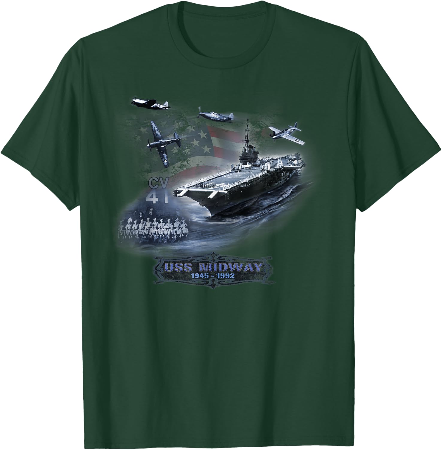 Midway Montage T-Shirt - T-Shirt | Forest