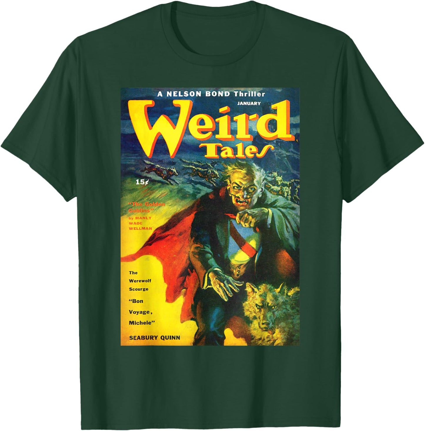 Vampire Werewolf Halloween Horror Vintage Comic Book Retro T-Shirt - T-Shirt | Forest