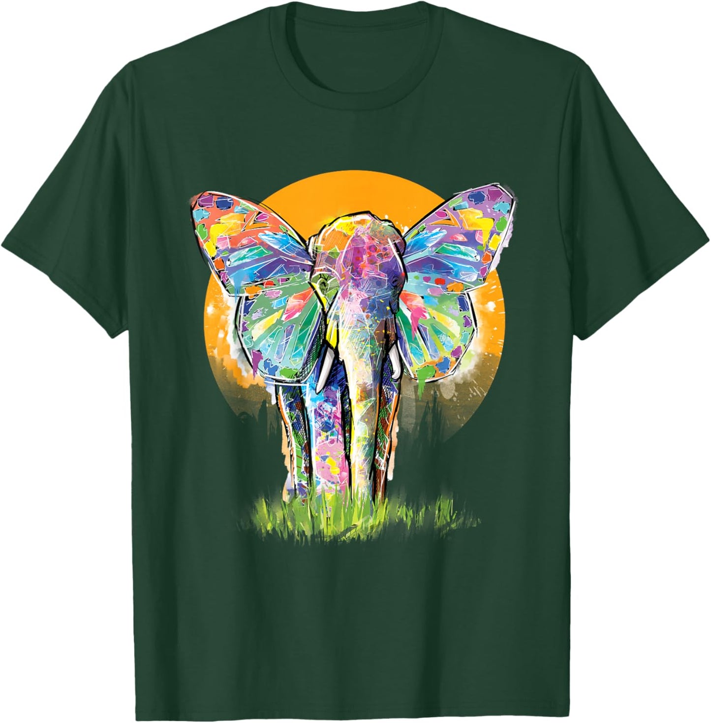 Elephant Shirt Men Women Elephant Lover Graphic Elephant T-Shirt - T-Shirt | Forest