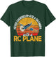 Funny RC Plane Grandpa Model Airplane Pilot Retro T-Shirt - T-Shirt | Forest