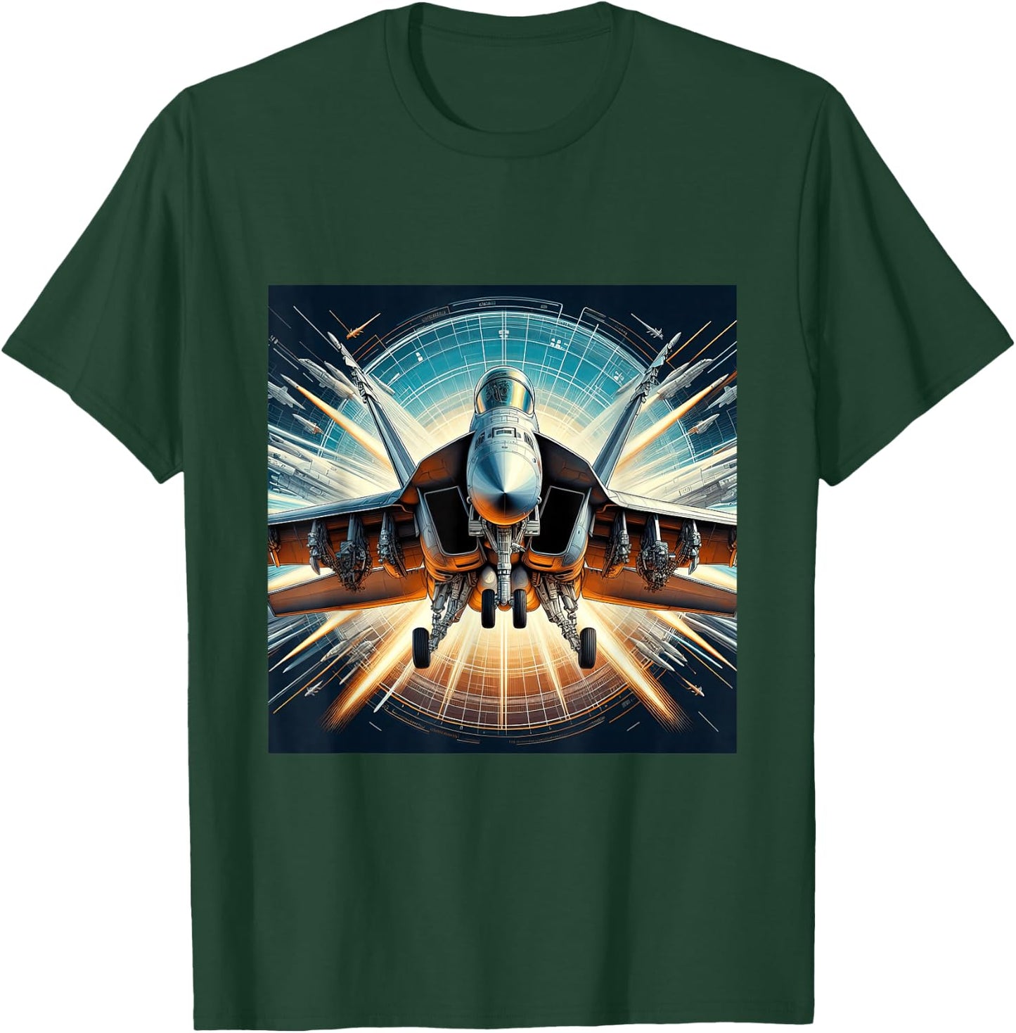 F18 F/A-18 Super Hornet Fighter Jet Naval Aviation Pilot T-Shirt - T-Shirt | Forest