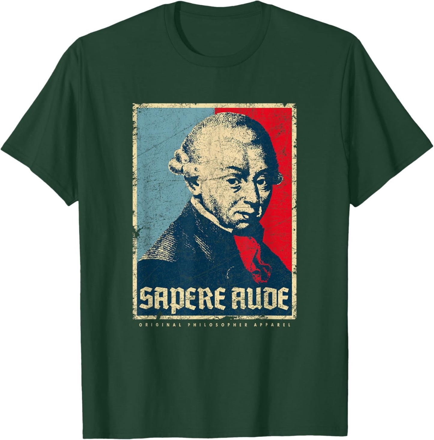 Sapere Aude Immanuel Kant Transcendental Philosophy Vintage T-Shirt - T-Shirt | Forest