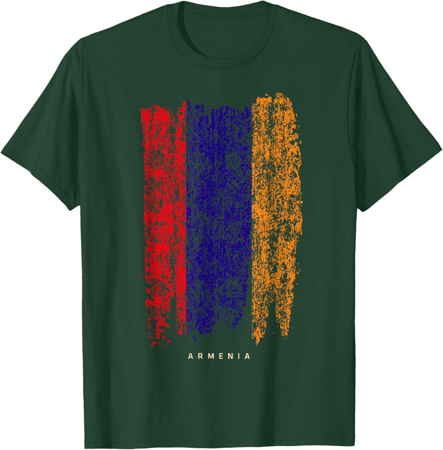 Vintage Armenia Retro Armenian Flag Shirt T-Shirt - T-Shirt | Forest