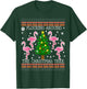 Funny Flamingo Christmas Tree Shirt-Flocking Around T-Shirt - T-Shirt | Forest