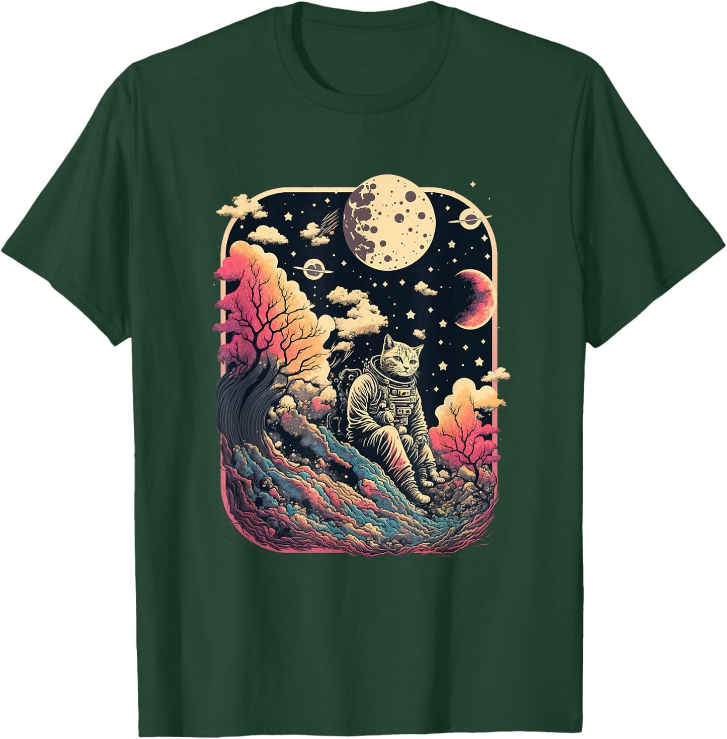 extraterrestrial astronaut cat in space science fiction Women T-Shirt - T-Shirt | Forest