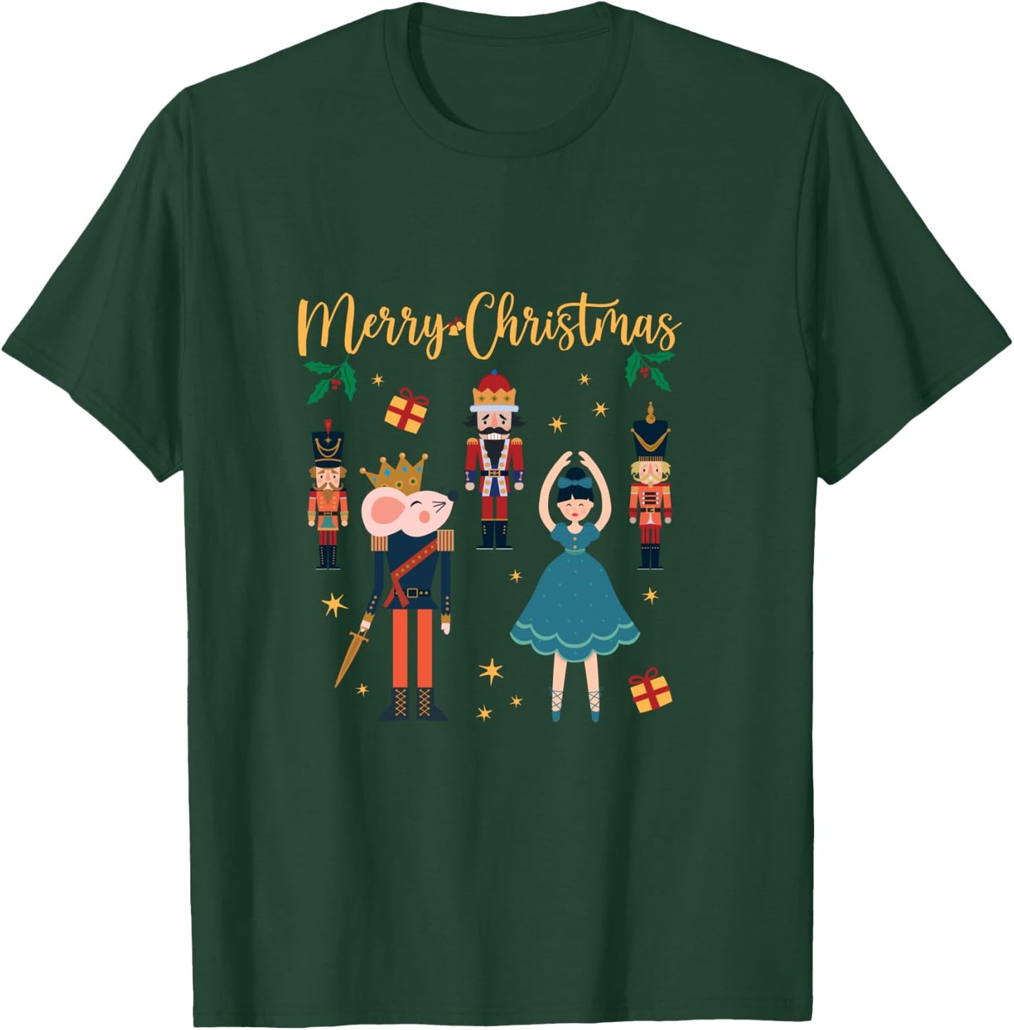 Matching Family Nutcracker Ballet Pajama Christmas Clara T-Shirt - T-Shirt | Forest