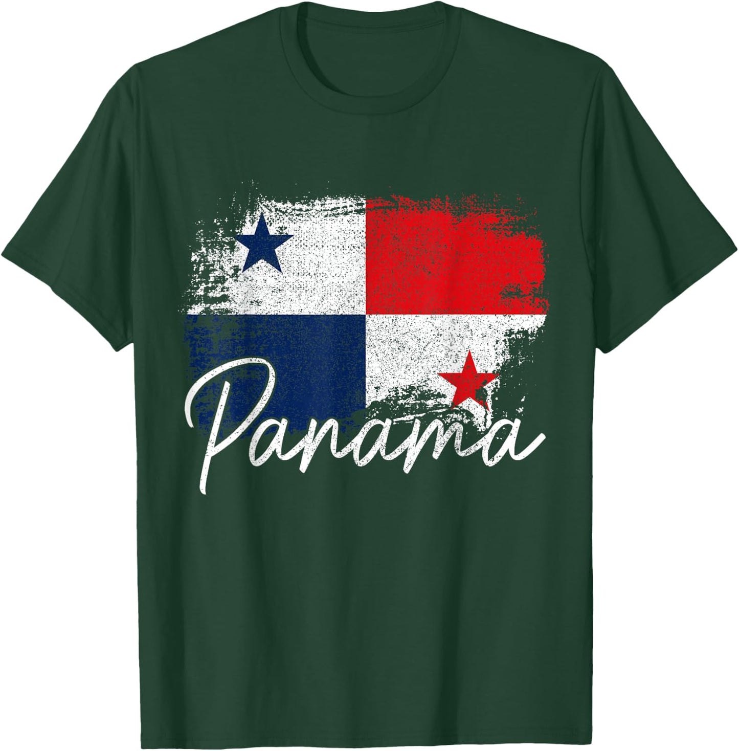 Panama Vintage Flag Panamanian Roots African T-Shirt - T-Shirt | Forest