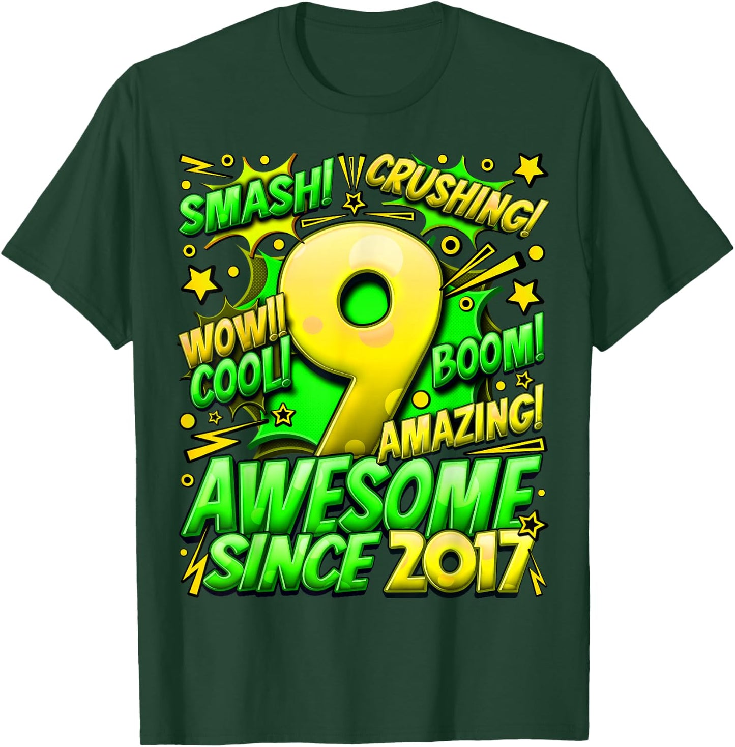 9 Year Old Gifts for Boys 9th Birthday Boy 9 Year Old Boy T-Shirt - T-Shirt | Forest
