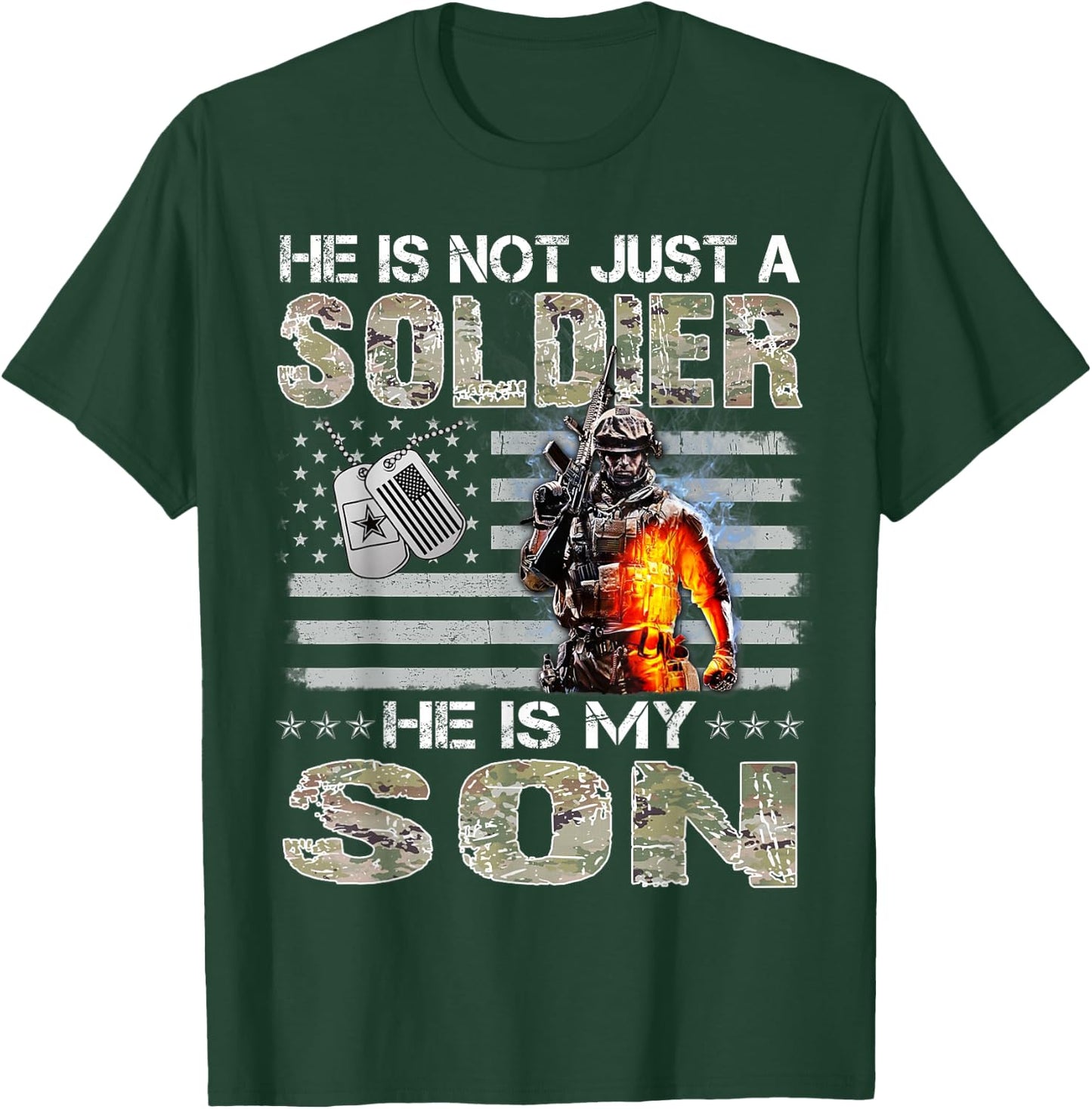Proud Military Mom Proud Military Dad T-Shirt - T-Shirt | Forest