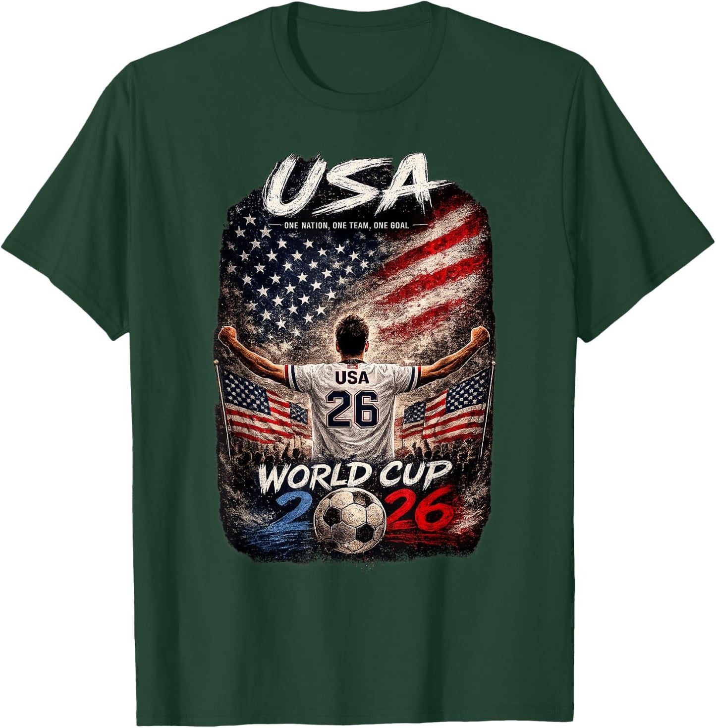 Soccer Football - World Cup 2026 USA Winner T-Shirt - T-Shirt | Forest