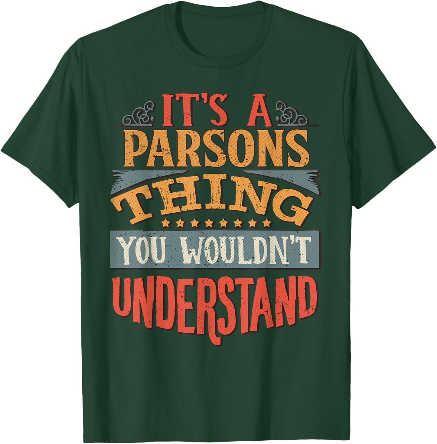 Parsons Name T-Shirt - T-Shirt | Forest