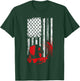 Welder American Flag Welding Gift Usa Distressed Helmet T-Shirt - T-Shirt | Forest