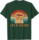 Life Is Golden Vintage Golden Retriever Dog Lover Dad Mom T-Shirt - T-Shirt | Forest