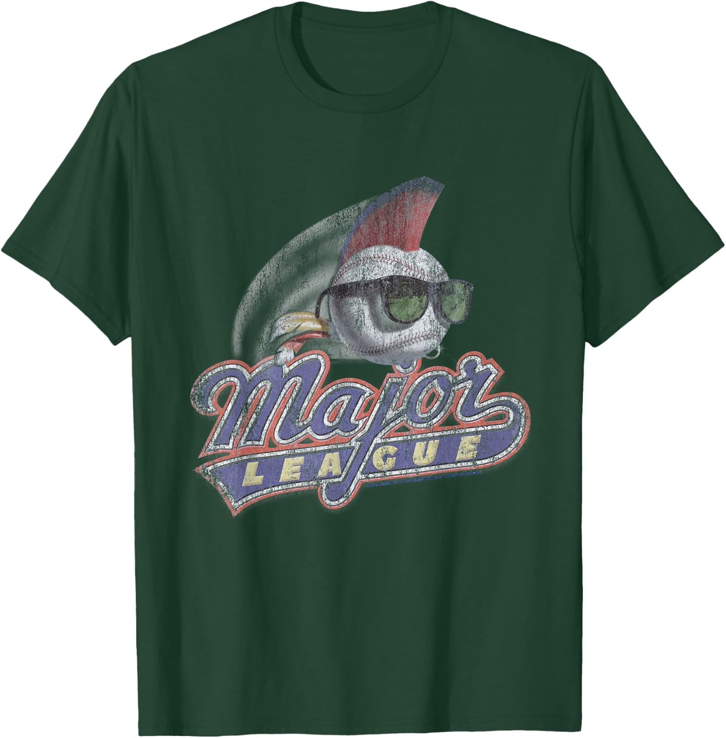 Major League Distressed Logo Small T-Shirt - T-Shirt | Forest