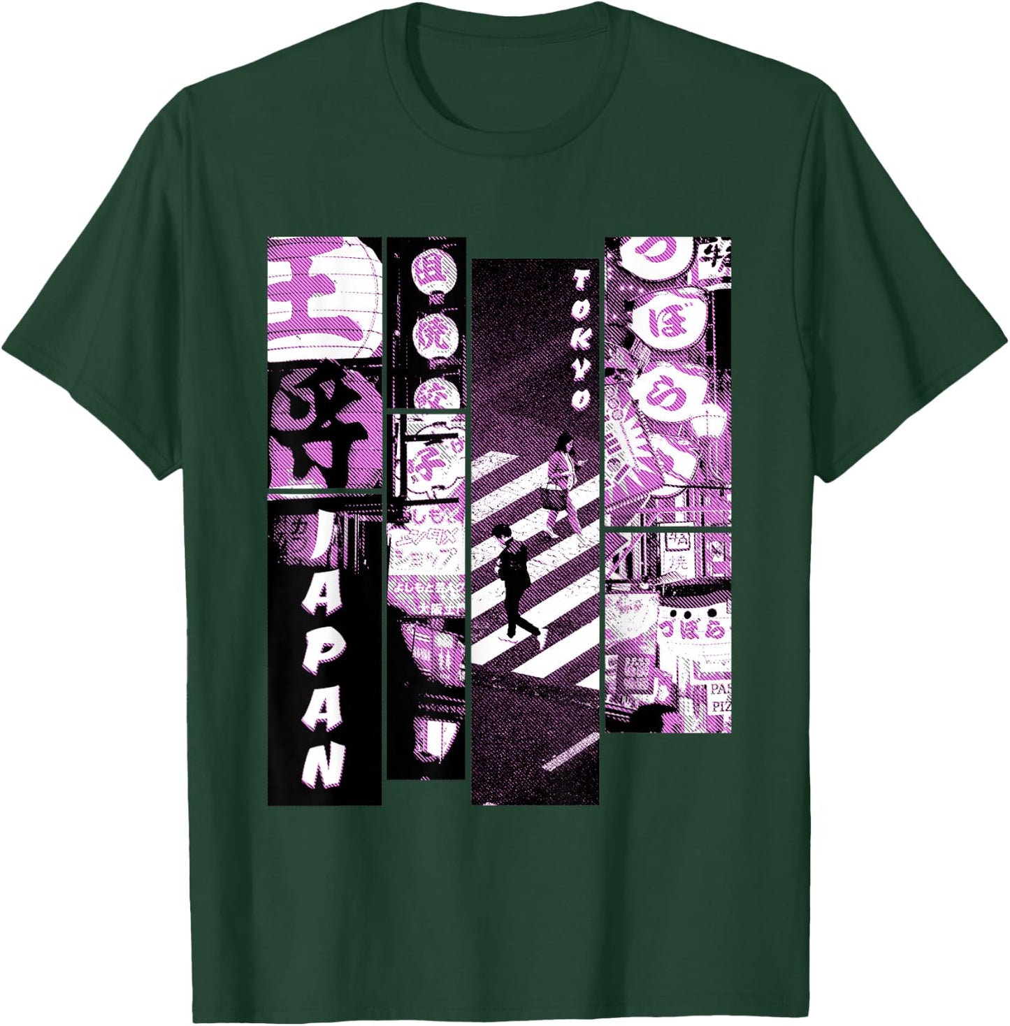 Aesthetic Style Vaporwave Japan 80s 90s Tokyo Osaka street T-Shirt - T-Shirt | Forest