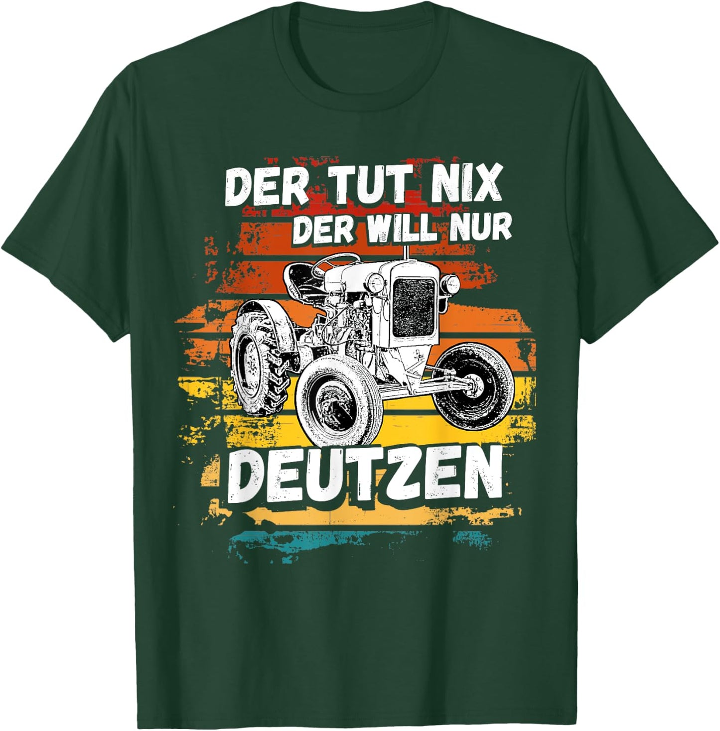 Deutz Tractor Truck Trekker Deutz Agriculture Farmer Village T-Shirt - T-Shirt | Forest