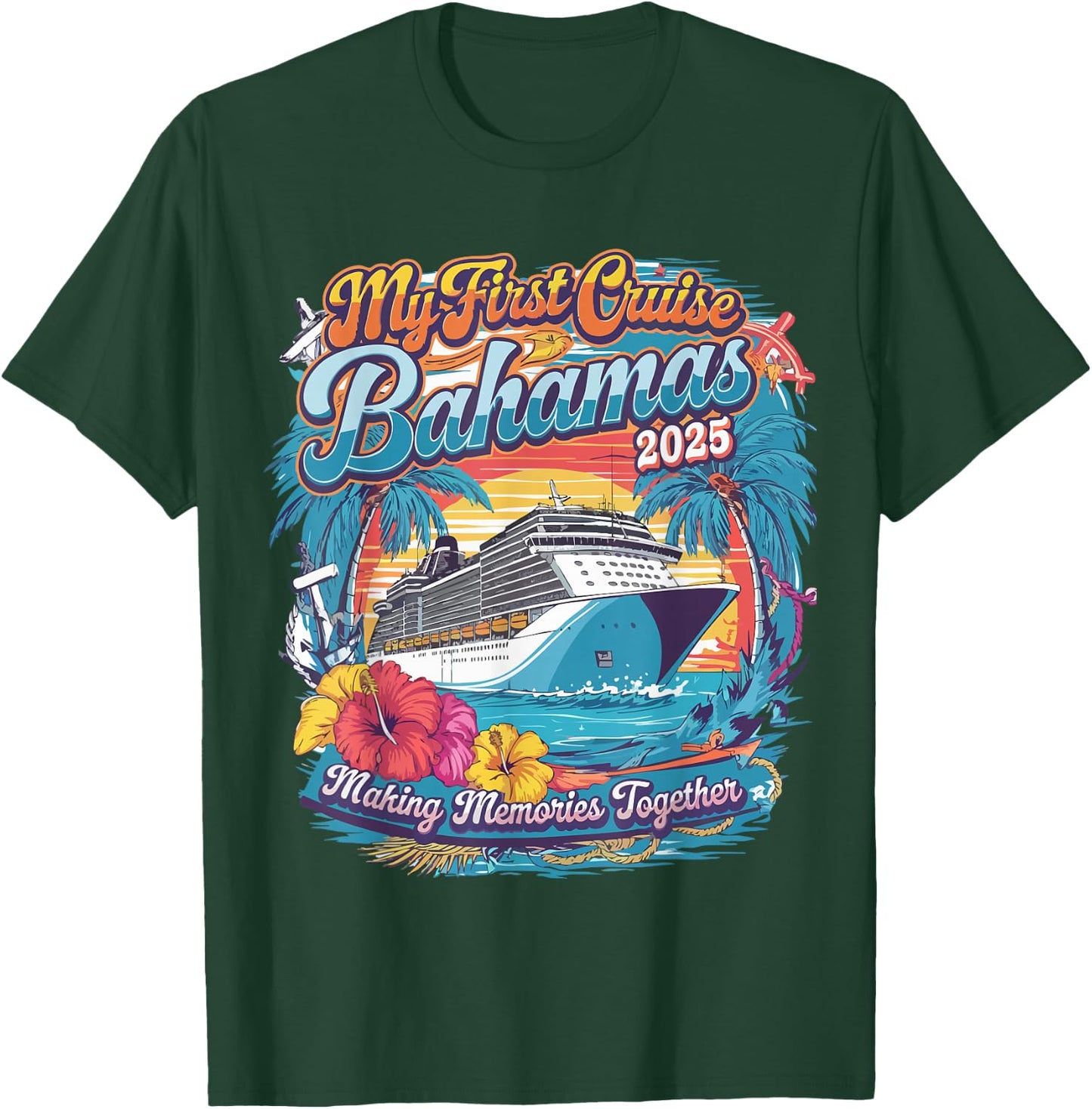 My First Cruise Bahamas 2025 Family Vacation for Kids T-Shirt - T-Shirt | Forest