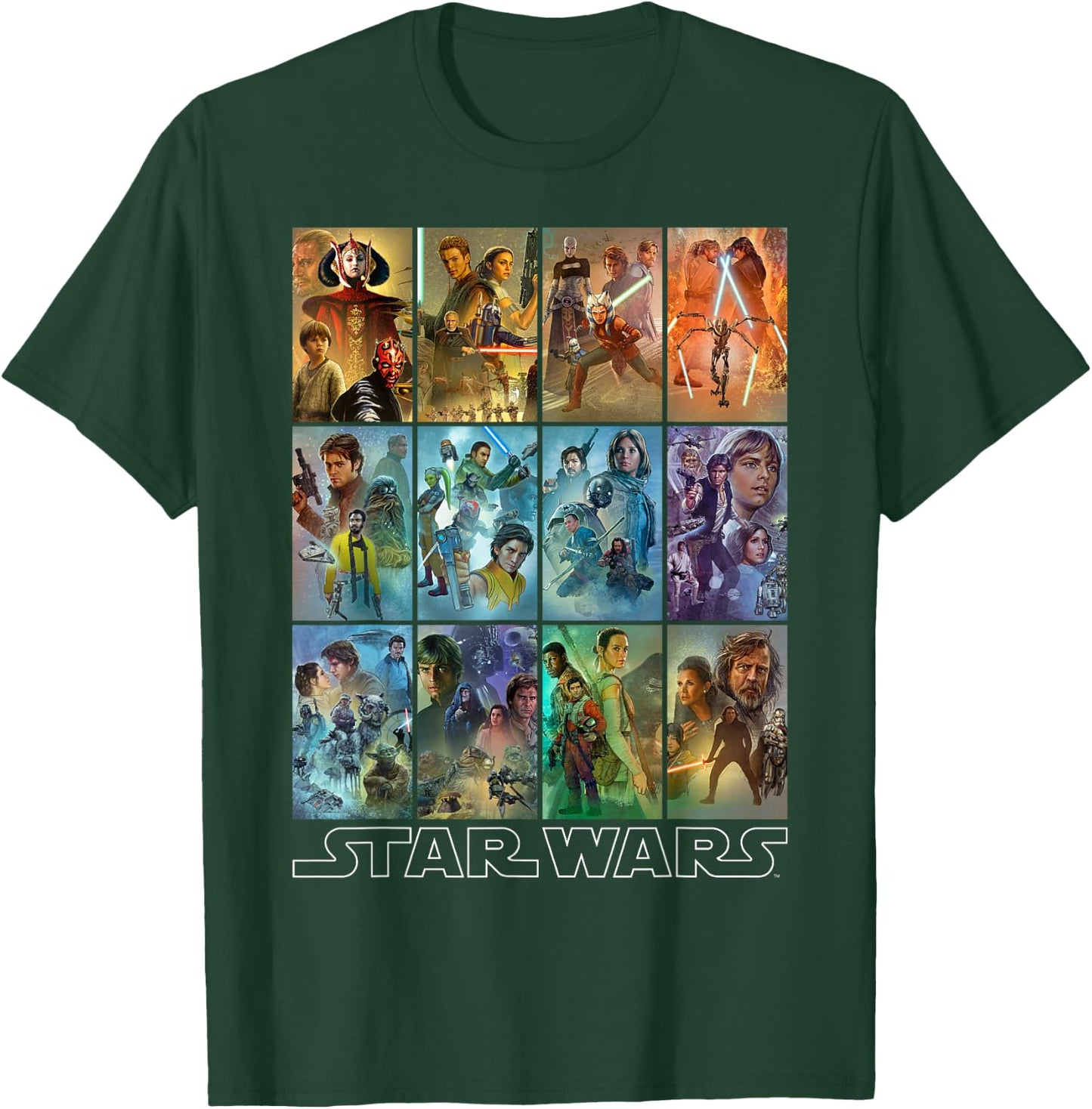 Star Wars Celebration Mural Art Panels T-Shirt - T-Shirt | Forest