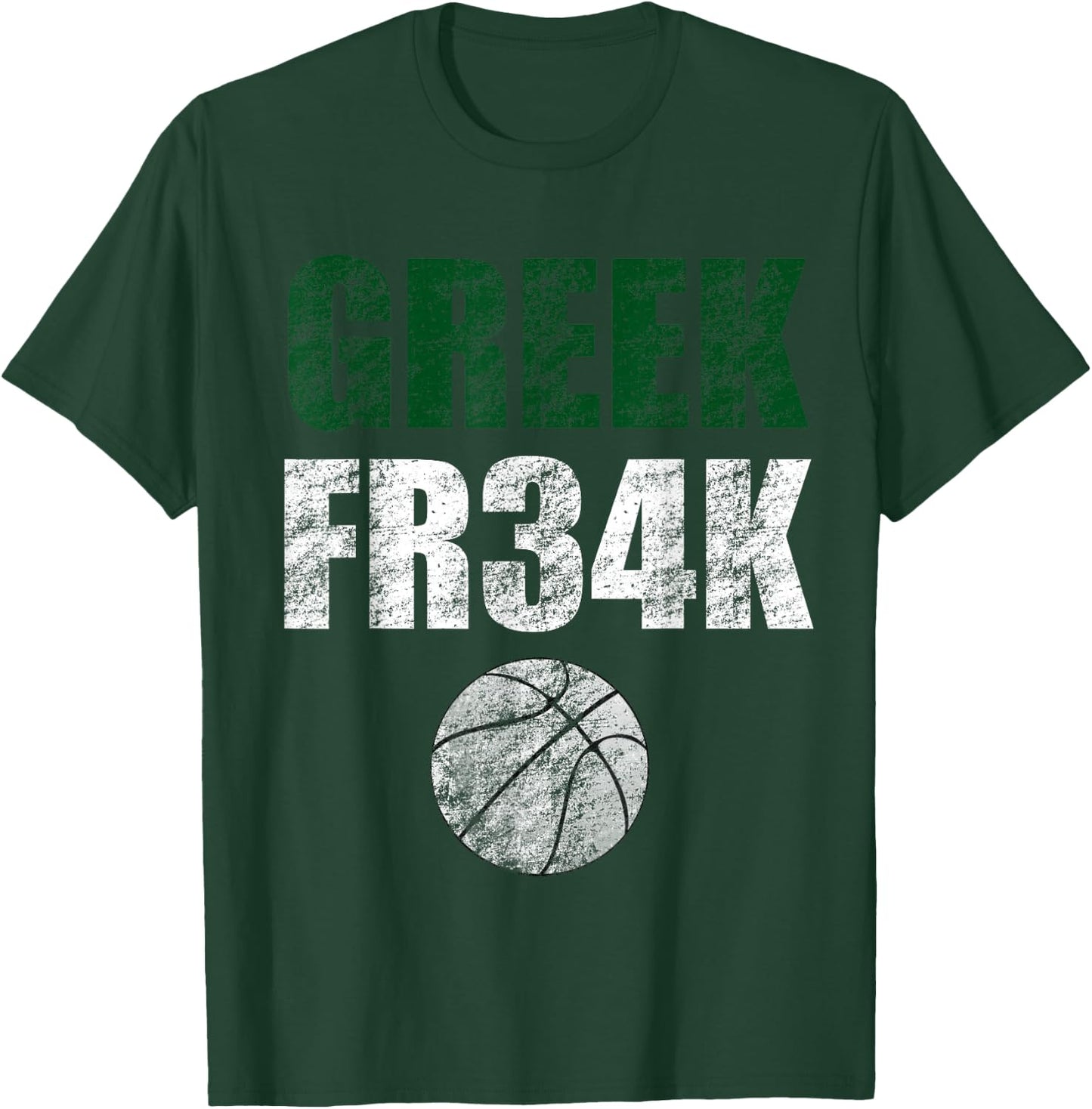 Greek FR34K Milwaukee Wisconsin Basketball Championship T-Shirt - T-Shirt | Forest