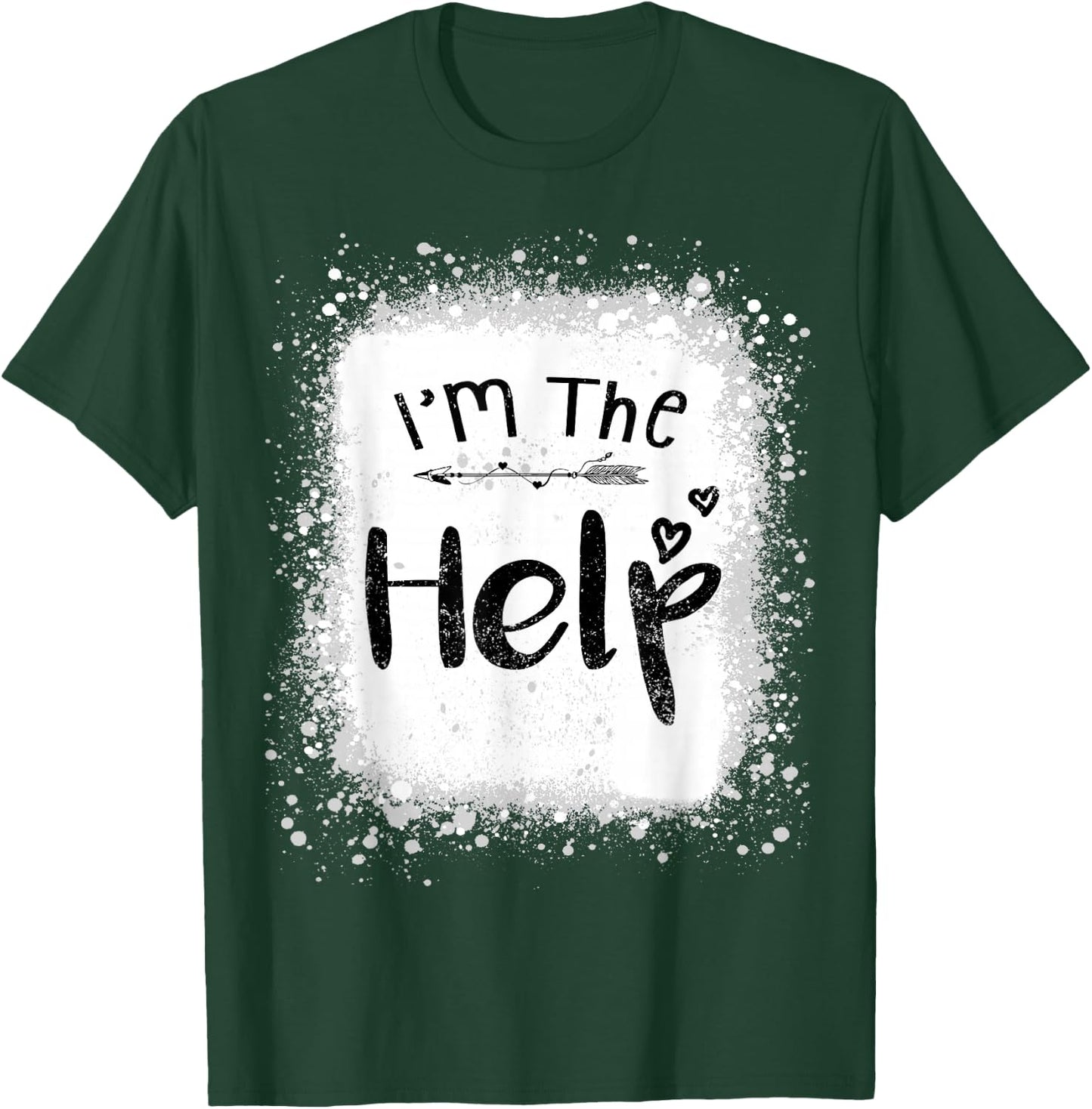 I'm the help funny bestie couples tie dye best friend group T-Shirt - T-Shirt | Forest