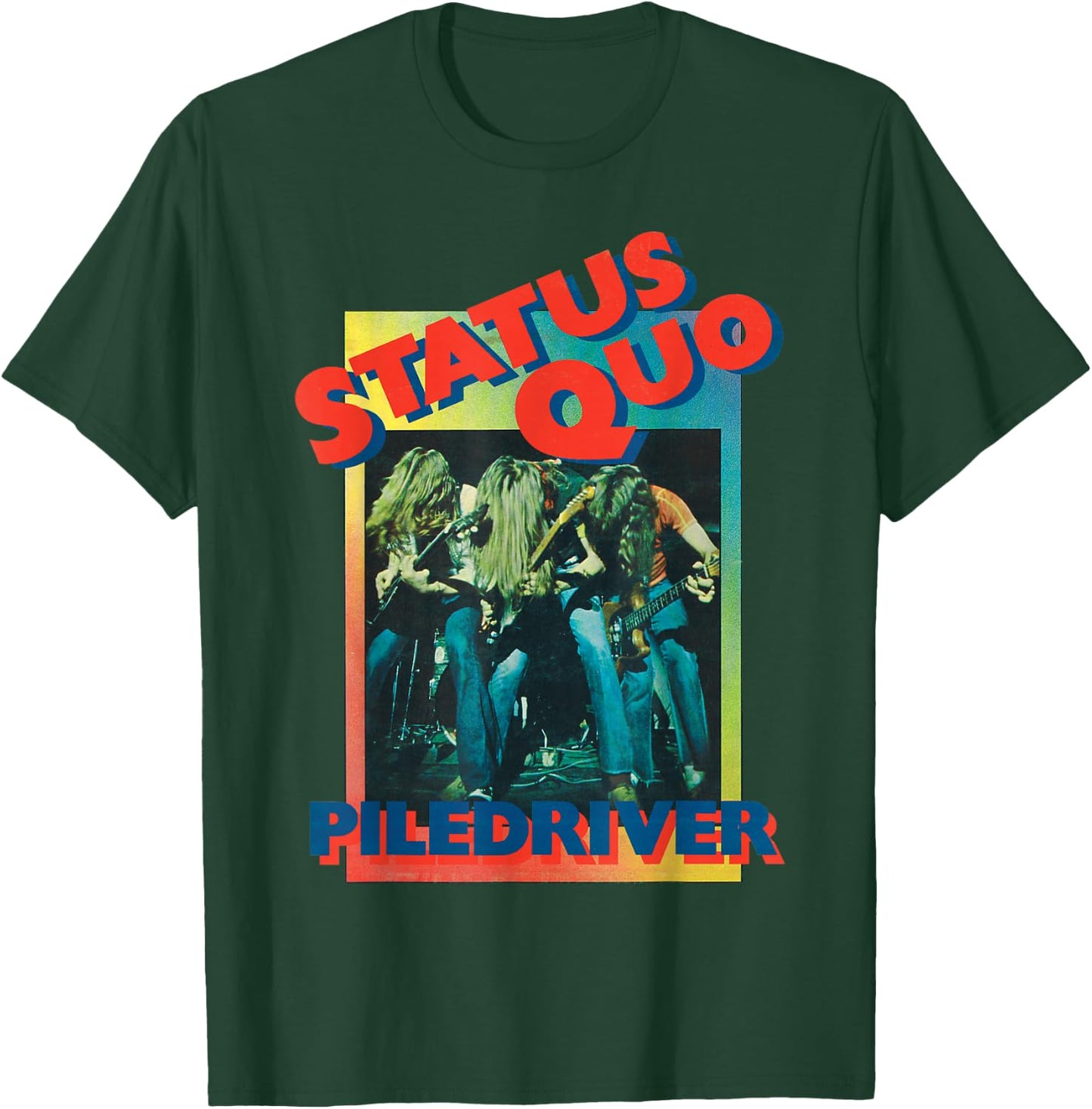 Status Quo - Piledriver Gradient T-Shirt - T-Shirt | Forest